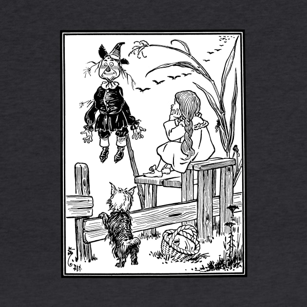 Vintage Wizard of Oz Dorothy Meets Scarecrow by MasterpieceCafe